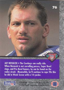 1994 Playoff Contenders #76 Jay Novacek Back