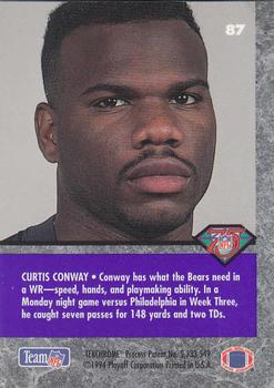 1994 Playoff Contenders #87 Curtis Conway Back