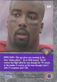 1994 Playoff Contenders #89 Keith Cash Back