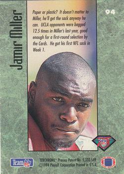 1994 Playoff Contenders #94 Jamir Miller Back