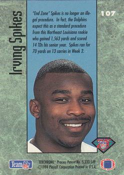 1994 Playoff Contenders #107 Irving Spikes Back