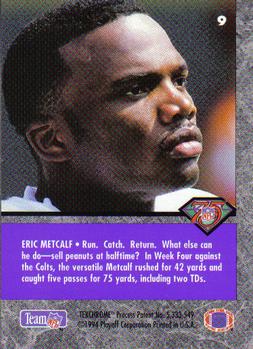 1994 Playoff Contenders #9 Eric Metcalf Back