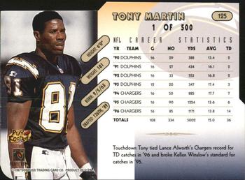 1997 Donruss - Press Proofs Gold Die Cuts #125 Tony Martin Back