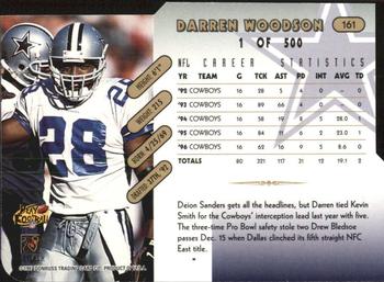 1997 Donruss - Press Proofs Gold Die Cuts #161 Darren Woodson Back