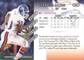 1997 Donruss - Press Proofs Silver #6 Terrell Davis Back