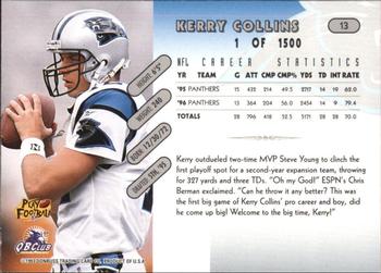 1997 Donruss - Press Proofs Silver #13 Kerry Collins Back