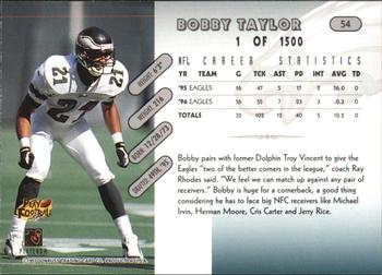 1997 Donruss - Press Proofs Silver #54 Bobby Taylor Back