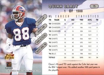 1997 Donruss - Press Proofs Silver #75 Quinn Early Back
