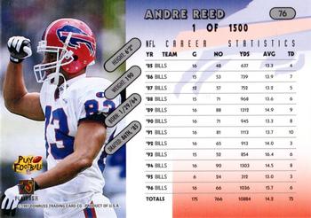 1997 Donruss - Press Proofs Silver #76 Andre Reed Back