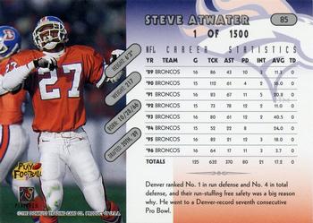 1997 Donruss - Press Proofs Silver #85 Steve Atwater Back