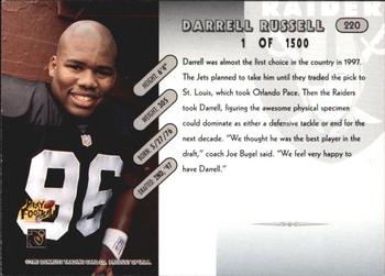 1997 Donruss - Press Proofs Silver #220 Darrell Russell Back