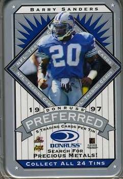 1997 Donruss Preferred - Tins Silver #20 Barry Sanders Front