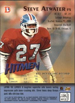 1997 Finest - Embossed #138 Steve Atwater Back