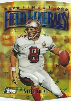 1997 Finest - Embossed Refractors #162 Steve Young Front
