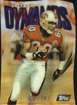 1997 Finest - Embossed Refractors #171 Jerry Rice Front