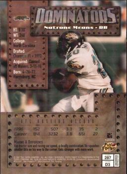 1997 Finest - Embossed Refractors #287 Natrone Means Back