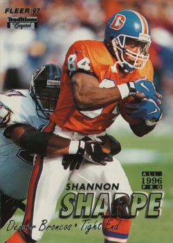 1997 Fleer - Traditions Crystal #329 Shannon Sharpe Front