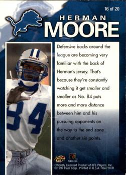 1997 Fleer - Game Breakers Supreme #16 Herman Moore Back