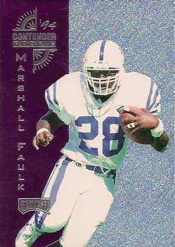 1994 Playoff Contenders - Rookie Contenders #4 Marshall Faulk Front