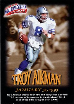 1997 Fleer - Million Dollar Moments Game Cards #2 Troy Aikman Front