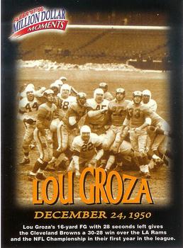 1997 Fleer - Million Dollar Moments Game Cards #7 Lou Groza Front