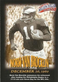 1997 Fleer - Million Dollar Moments Game Cards #13 Norm Van Brocklin Front