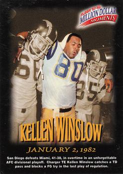 1997 Fleer - Million Dollar Moments Game Cards #27 Kellen Winslow Front