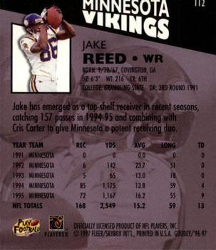 1997 Fleer Goudey - Gridiron Greats #112 Jake Reed Back