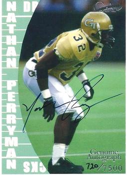 1997 Genuine Article - Genuine Autographs #B8 Nathan Perryman Front