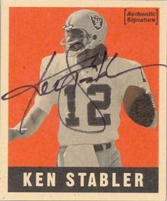 1997 Leaf - Reproductions Autographs #16 Ken Stabler Front