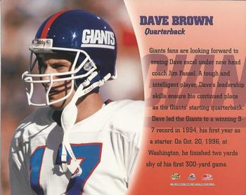 1997 Leaf Signature - Autographs #NNO Dave Brown Back