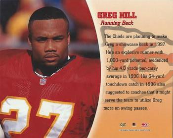 1997 Leaf Signature - Autographs #NNO Greg Hill Back