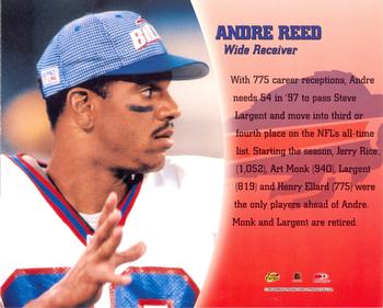 1997 Leaf Signature - Autographs #NNO Andre Reed Back