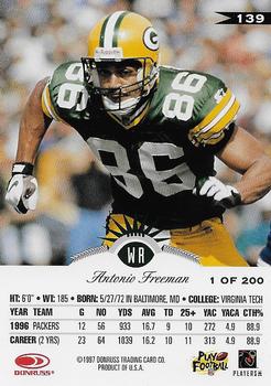 1997 Leaf Signature - Proofs #139 Antonio Freeman Back