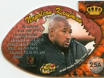 1997 Pacific Crown Collection - Card Supials Small #25A Napoleon Kaufman Back