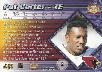 1997 Pacific Crown Collection - Copper #2 Pat Carter Back