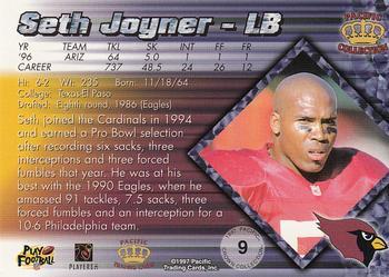1997 Pacific Crown Collection - Copper #9 Seth Joyner Back