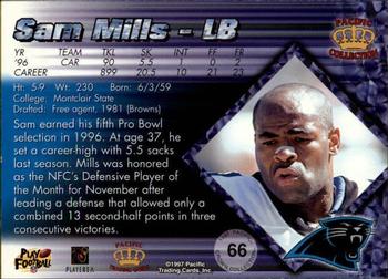 1997 Pacific Crown Collection - Copper #66 Sam Mills Back