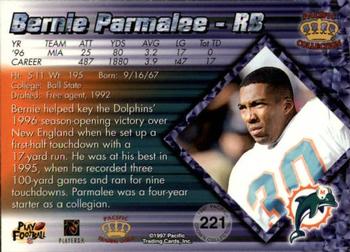 1997 Pacific Crown Collection - Copper #221 Bernie Parmalee Back
