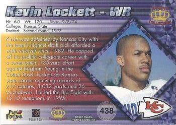 1997 Pacific Crown Collection - Copper #438 Kevin Lockett Back