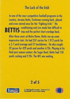 1994 Playoff - Jerome Bettis #2 Jerome Bettis Back