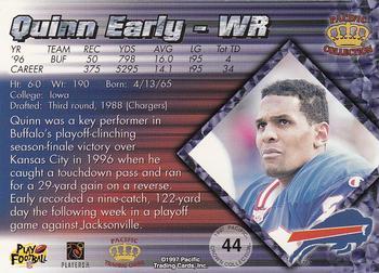 1997 Pacific Crown Collection - Platinum Blue #44 Quinn Early Back