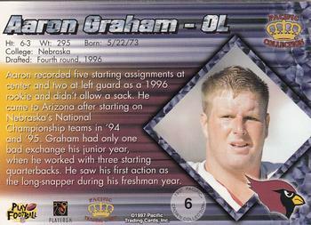 1997 Pacific Crown Collection - Red #6 Aaron Graham Back