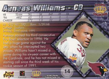1997 Pacific Crown Collection - Red #14 Aeneas Williams Back