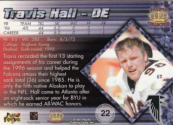 1997 Pacific Crown Collection - Red #22 Travis Hall Back