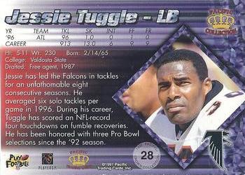 1997 Pacific Crown Collection - Red #28 Jessie Tuggle Back
