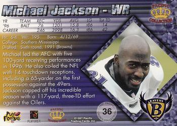 1997 Pacific Crown Collection - Red #36 Michael Jackson Back