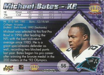 1997 Pacific Crown Collection - Red #56 Michael Bates Back