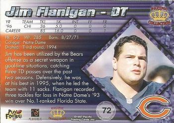 1997 Pacific Crown Collection - Red #72 Jim Flanigan Back