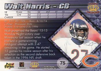 1997 Pacific Crown Collection - Red #75 Walt Harris Back